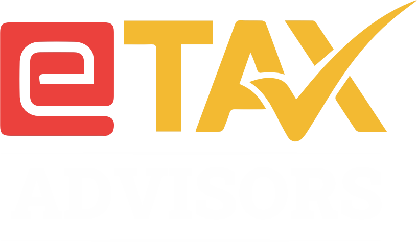 Etax logo white logo