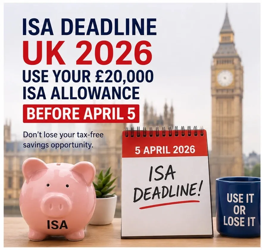 ISA Deadline UK 2026: Use Your £20,000 ISA Allowance Before April 5
